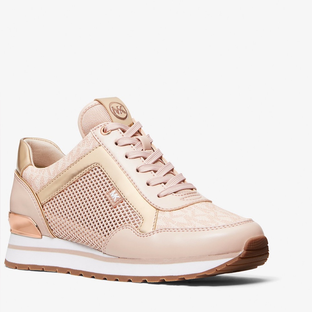 Michael Kors MADDY Trainers Blush Rose Gold Size 8 M